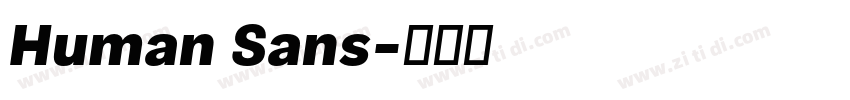 Human Sans字体转换